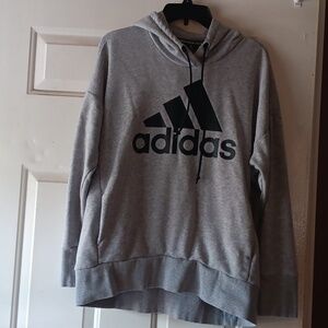 Adidas Grey and Black Hoodie